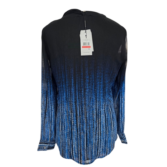 NWT Calvin Klein Long Sleeve Button Down Blouse Size XS - Picture 4 of 9